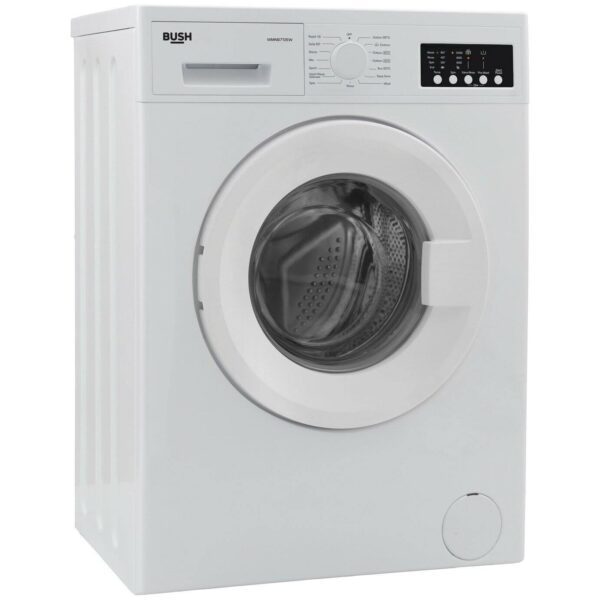 Bush WMSAE712EW Free Standing 7kg 1200 Spin Washing Machine - White - Image 3